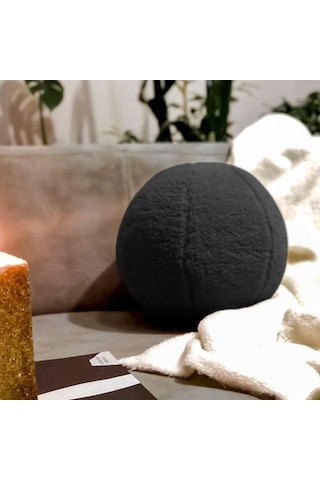 Nylife Teddy Büyük Boy Top Yuvarlak Yastık Füme Diğer