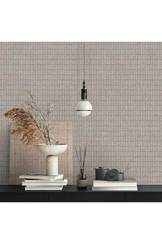 Adawall Muse Koleksiyonu- 25102-3 Kum Beji Dokulu Silinebilir Nonwoven Vinil Duvar Kağıdı 1.06x15.6m, 16.5m² Bej