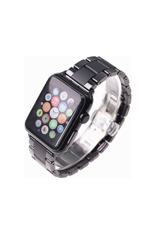 Watch 38mm Mat Seramik Metal Cppl Kordon-parlak Siyah