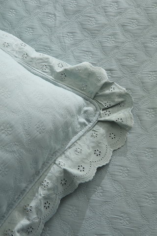 Karaca Home Arya Çift Kişilik Yatak Örtüsü Seti Mavi Mavi