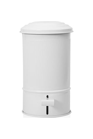 The Mia Stripe Mutfak Ve Banyo Çöp Kovası Beyaz 5 Lt Beyaz