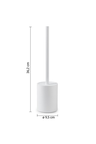Brenda Tuvalet Fırçalık, Yerden - Mat Beyaz