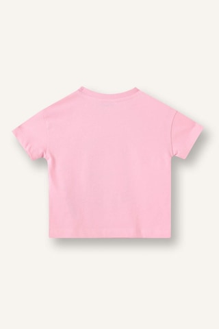 Defacto Relax Fıt Penye Kısa Kollu Tişört Kız Bebek H8232a526smpn649 Pembe-pn649