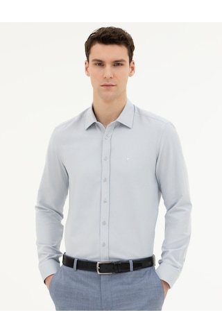 Pierre Cardin Erkek Gri Gömlek Desenli 50285594-vr024 Gri