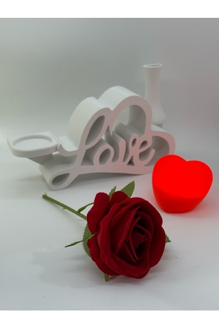 Sevda Gülü Romantik Masa Gece Lambası