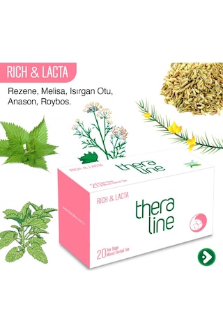 Theraline Rich & Lacte Süzen Poşet Çay 20'li Theraline Rich & Lacte Süzen Poşet Çay 20'li