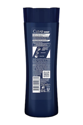 Clear Men Kepeğe Karşı Etkili Şampuan Maksimum Ferahlık 350 Ml Beyaz