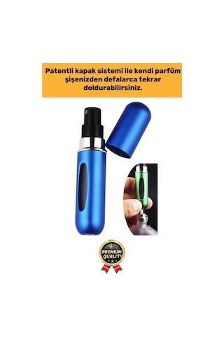 Özel Üretim Pratik Otomatik Doldurulabilir Taşınabilir Atomizer Seyahat Mini Cep Parfüm Şişesi 5 Ml