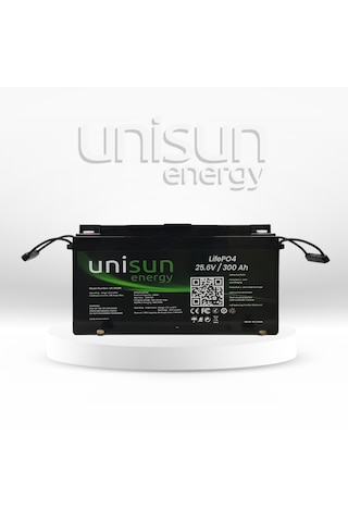 Unisun 25.6v 300ah Lifepo4 Batarya + Ekran + Bluetooth
