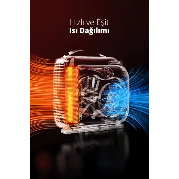 Kiwi Kht-8422 2000w Fanlı Isıtıcı