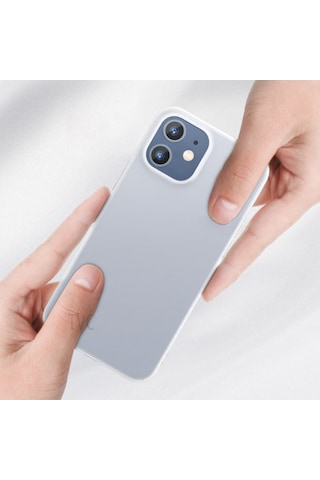 Baseus Apple Uyumlu iPhone 12 Mini 5.4 Comfort Ince Seffaf Kilif Matte Pp Kil 295154688 - Renk / Füme