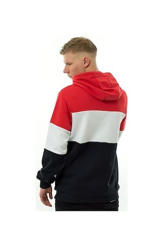 Bordo Fila Erkek Kapşonlu Sweatshirt Night Blocked 687001 Bordo