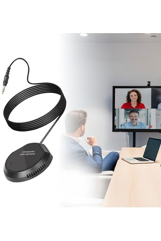 Homyl Konferans Mikrofonu 3,5 Mm, Bilgisayar Mikrofonu, Kompakt
