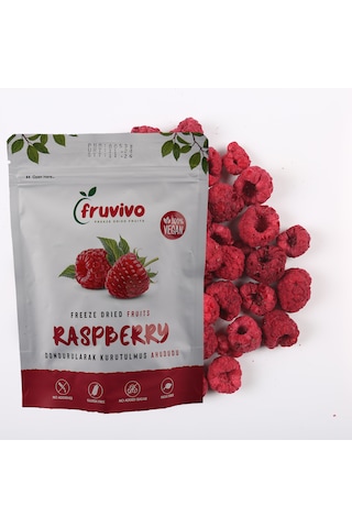 Dondurularak Kurutulmuş Ahududu 20 Gr, %100 Vegan, Glutensiz