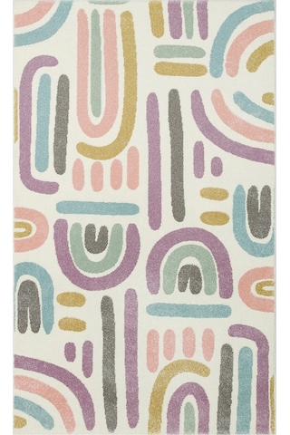 Eko Kids Kds 20 Pastel Hav Toz Vermez Çocuk Halısı Çok Renkli