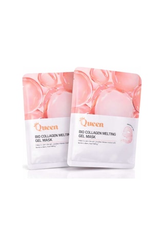 Bio Collagen Melting Gel Mask Kolajen & Hyaluronik Asit Nemlendirici Yüz Maskesi 2'li Paket