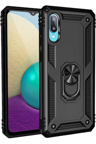 Zore Galaxy Uyumlu A02 Kılıf Vega Kapak - Siyah Siyah