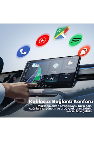 Woyax Kablosuz Carplay Dönüştürücü Android Auto Adaptörü Usb/type-c 2 Si 1 Arada Dongle Apple Carplay Kablosuz Bağlantı