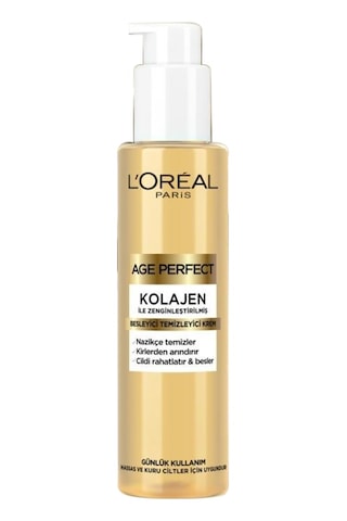 L'oréal Paris Age Perfect Kolajen İle Zenginleştirilmiş Besleyici Temizleyici Krem 150 Ml L'oréal Paris Age Perfect Kolajen İle Zenginleştirilmiş Besleyici Temizleyici Krem 150 Ml