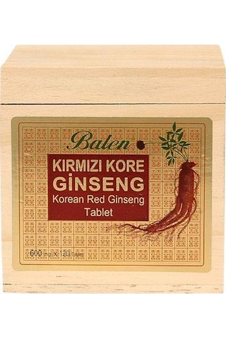 Balen Kırmızı Kore Ginseng Ekstraktı 600 MG 120 Tablet