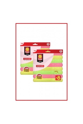 Happy Clean Mikrofiber Havlu Bez 2 x 8'li
