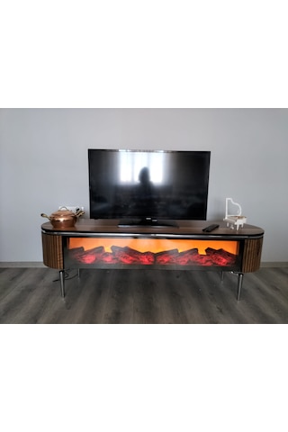 Desing Tv Sehpası 170cm Ceviz+gümüş