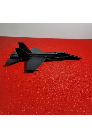 3d Baskı Modern Savaş Uçağı Maketi Dekoratif Koleksiyonluk Jet Modeli Siyah Masaüstü Hobi Uçak Figürü