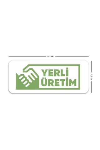 Kendinden Yapışkanlı 330 Adet Yeşil Yerli Üretim Etiketi