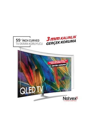 Notvex 55 İnç 140 Ekran Curved Tv Ekran Koruyucu / 3 MM Kalınlık