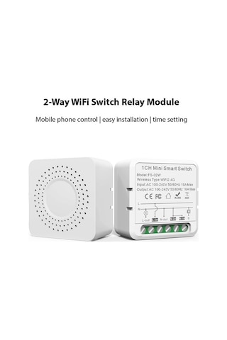 Dancemonkey Akıllı Wifi Anahtarı - 16a Çift Yönlü, Tuya Zamanlayıcı Ve Sesli Komut/ Beyaz
