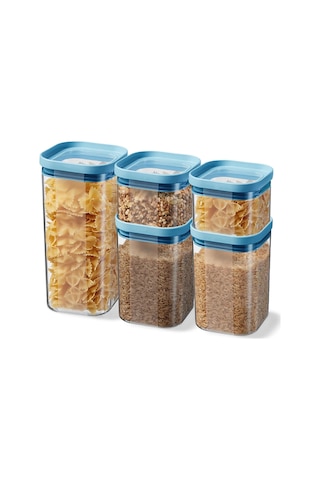 Seoul Kuru Gıda Saklama Kabı 5'li Set Çok Renkli