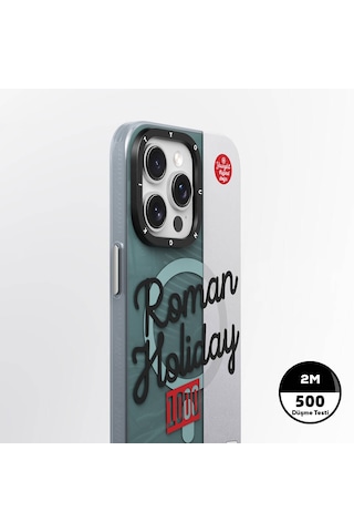 Apple Uyumlu iPhone 15 Pro Max Kılıf Magsafe Şarj Özellikli Youngkit Motorcycle Legend Serisi Kapak Yeşil Yeşil