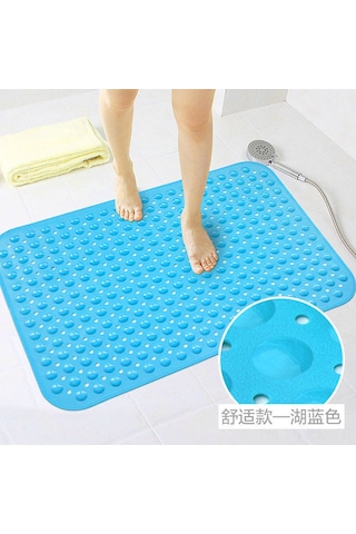 Fosenze Banyo Kayma Engeli Paspas Mavi 40x100cm - Duşakabin Banyo Tuvalet Yatakları, Konforlu Ve Dayanıklı, Ev Otel Kullanıma Uygun Diğer