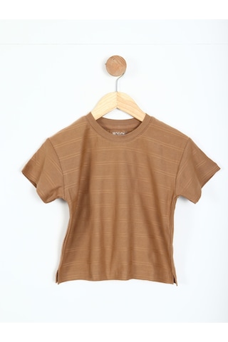 Xo Kids Erkek Çocuk Tişort 1-4 Yaş 1797 Kahve