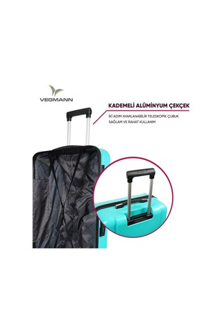 Vegmann Vela Su Yeşili Orta Boy Valiz Su Yeşili