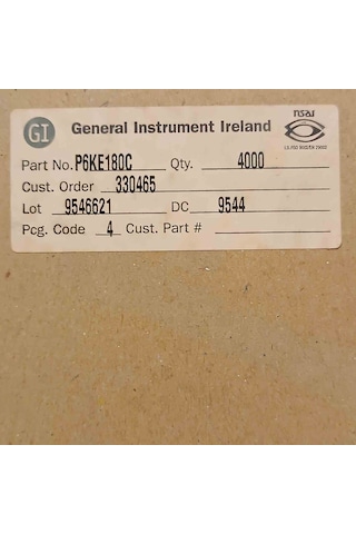 P6ke180c 180v 600w Transil Diyot 50 Adet