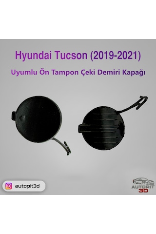 Hyundai Tucson Facelift 2019-2021 Uyumlu Ön Tampon Çeki Demiri Kapağı