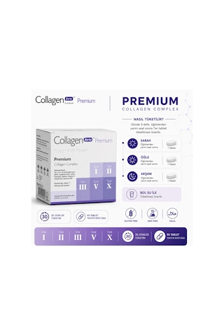 Collagen Forte Platinum Tip 1,2,3,5 Ve Tip 10 Kolajen 90 Tablet