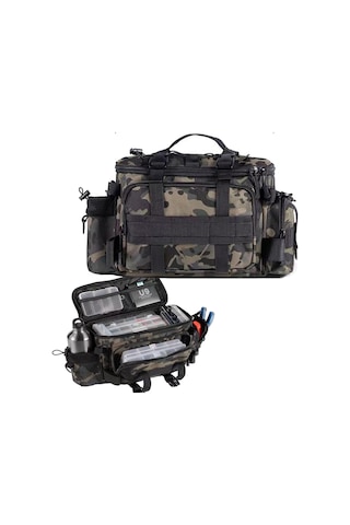 Balıkçılık Çantası, Tek Omuzlu Deniz Balıkçılığı, Balıkçılık Çantaları Sazan Balıkçılığı İçin Balıkçılık Saklama Sırt Çantası, Kamuflaj Dış Mekan Taşıma Çantası, Yürüyüş Seyahat Çantası Qd Çok Renkli