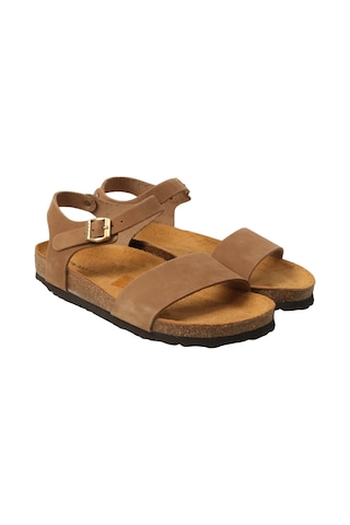 Sabbıa Sandalet Kadın 58h3 Frau Nabuk-v Leather Sabbia Kahverengi