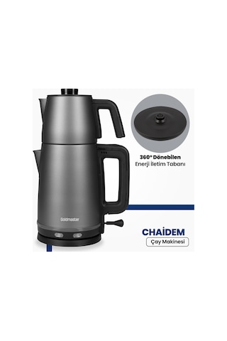 Goldmaster Chaidem XL 2 LT Çelik Çay Makinesi ve Isıtıcı