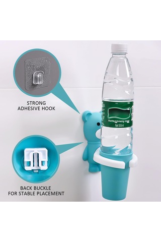 Karikatür Diş Fırçası Tutucu Çocuk Diş Fırçası Tutucu Vantuzlu Saklama Rafı Sabit Diş Fırçası Tutucu Duvara Monte Diğer