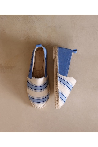 Yargıcı Jüt Tabanlı Düz Espadril 25ykay4034x 021 Mavi