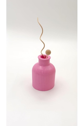 Atiye Studio El Yapımı Mini Taş Tozu Vazo Minimal Modern Dekoratif Vazo Lego Çiçek Ve Kuru Çiçek Uyumlu Pembe