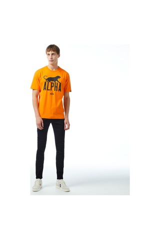 Alpha Industrıes Alpha Industries Alpha Leopard Erkek Turuncu T-shirt