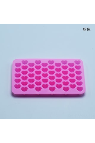 Geeksen 55 Kalp Desenli Silikon Kek Kalıbı, Evde Çikolata Ve Buzluk Yapımı, Dıy Pastry Dekorasyon Aracı, Dayanıklı Materyal, Pembe - Dg-004 Çok Renkli