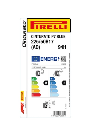 Pirelli 225/50R17 94H Cinturato P7 Ao Yaz Lastiği 2025