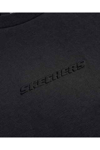 Skechers M Essential Crew Neck Sweatshirt Erkek Siyah S242113-001
