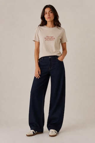 Alexandergardi Slogan Baskılı Regular Fit T-shirt Taş