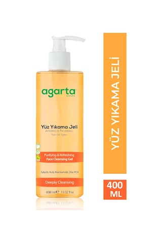 Agarta Doğal Arındırıcı ve Ferahlatıcı Yüz Yıkama Jeli 400 ML
